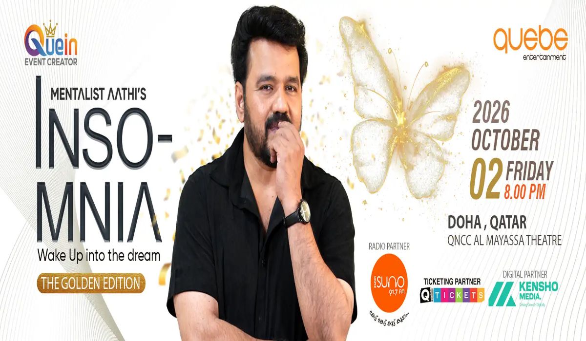 Mentalist Aathi INSOMNIA Golden Edition Doha 2026 Tickets – Q-Tickets
